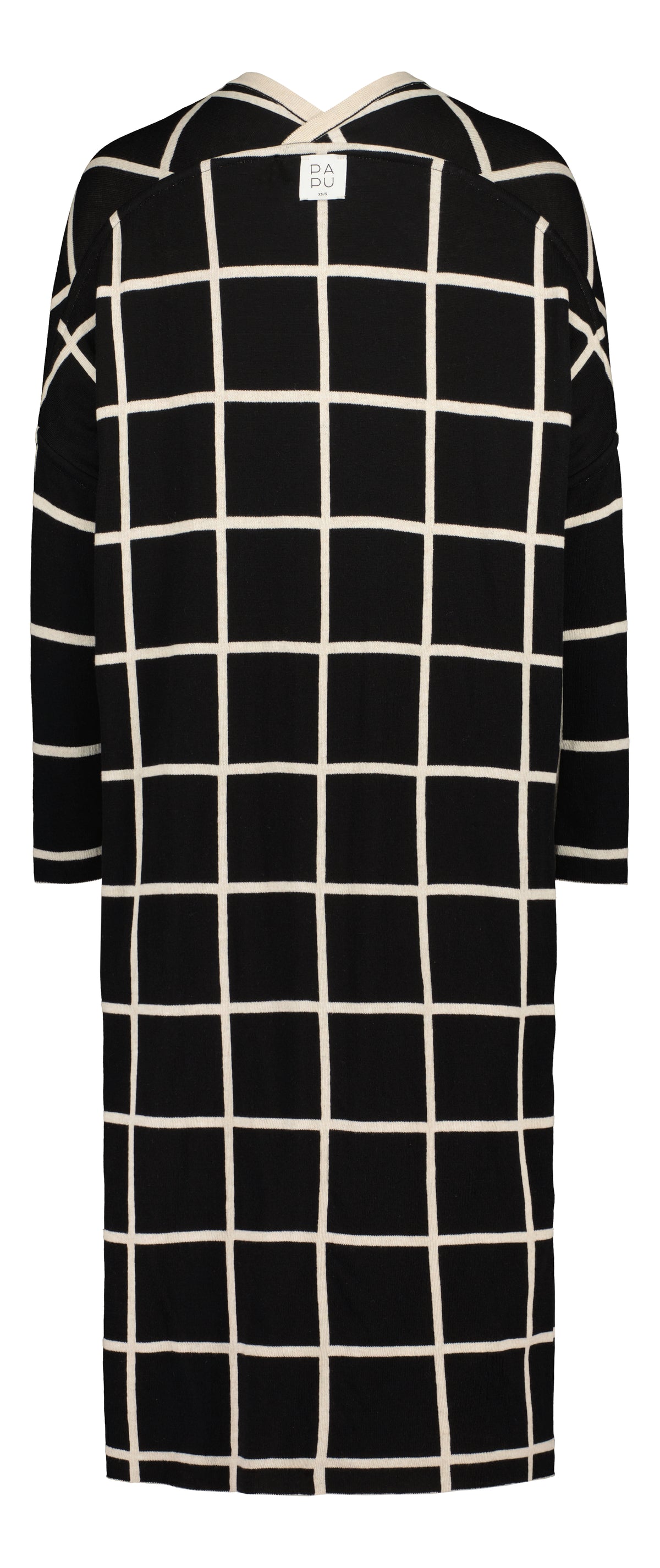 LONG-neuletakki, Giant Grid, käännettävä