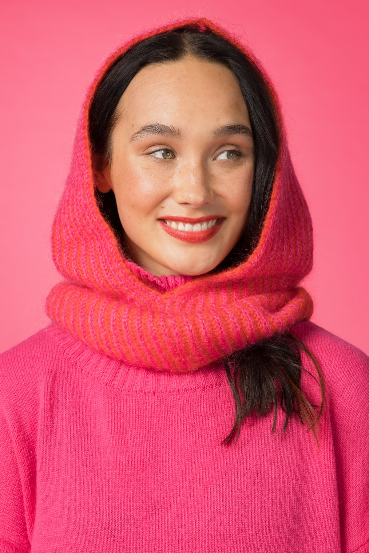 LUNA Balaclava, punainen/pinkki