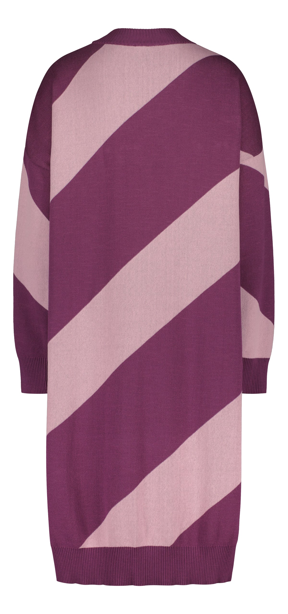ENNAKKOMYYNTI: LOOM neulemekko, vinoraita, pinkki/luumu