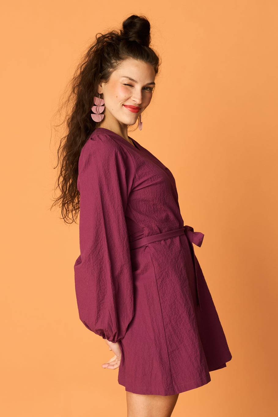 PUFF WRAP -mekko, Grape Purple