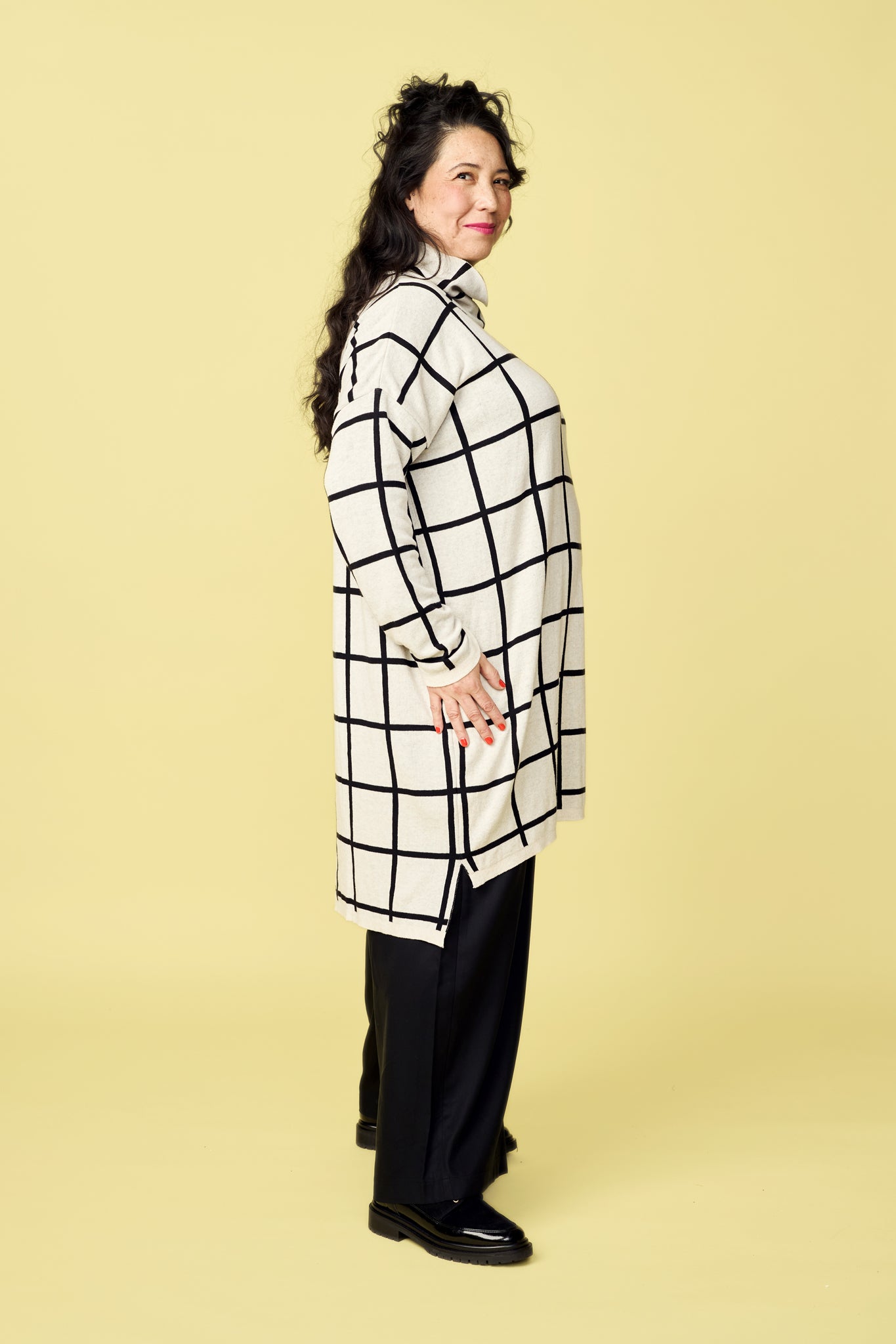 KNIT COSY -mekko, Giant Grid